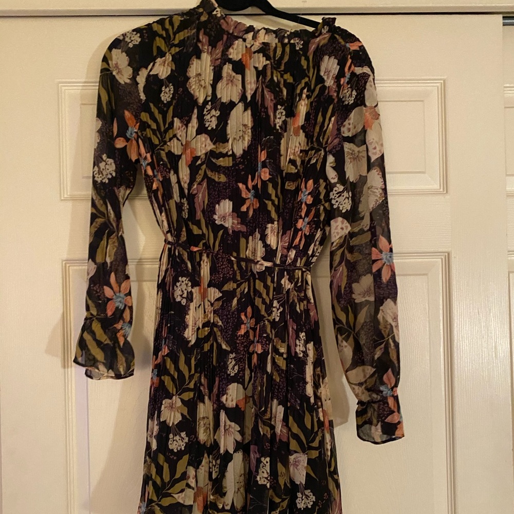 Vici Collection tie waist ruffle dress